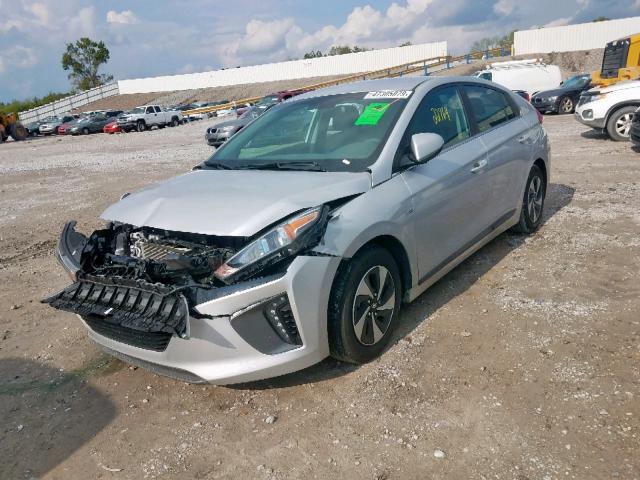 KMHC75LC1HU036470 - 2017 HYUNDAI IONIQ SEL SILVER photo 2