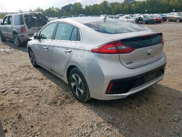 KMHC75LC1HU036470 - 2017 HYUNDAI IONIQ SEL SILVER photo 3