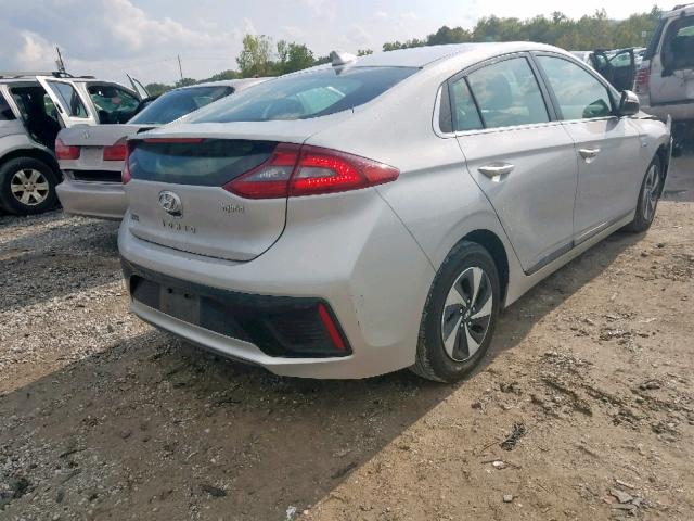 KMHC75LC1HU036470 - 2017 HYUNDAI IONIQ SEL SILVER photo 4