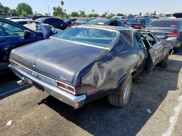 1X27F2W141417 - 1972 CHEVROLET NOVA GRAY photo 4