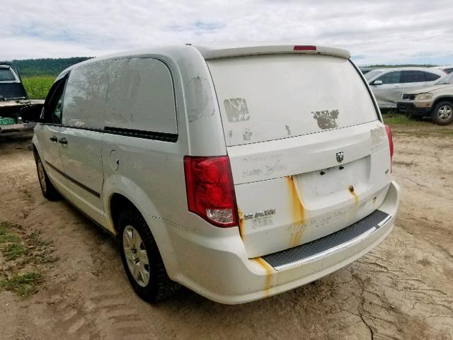 2C4RDGAG7CR298914 - 2012 DODGE RAM VAN WHITE photo 3