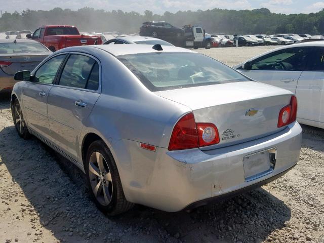 1G1ZC5E07CF287626 - 2012 CHEVROLET MALIBU 1LT SILVER photo 3