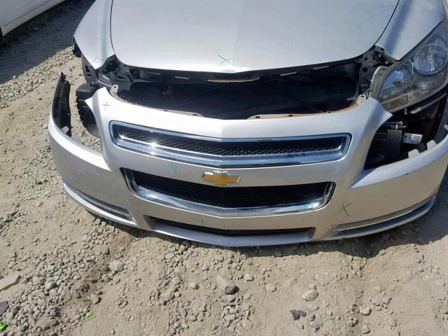 1G1ZC5E07CF287626 - 2012 CHEVROLET MALIBU 1LT SILVER photo 9
