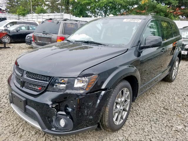 3C4PDDEG6KT774582 - 2019 DODGE JOURNEY GT BLACK photo 2