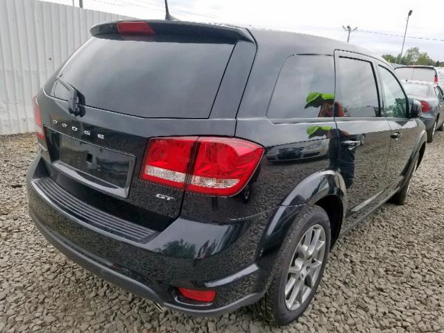 3C4PDDEG6KT774582 - 2019 DODGE JOURNEY GT BLACK photo 4