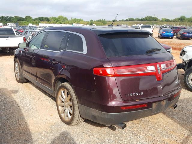 2LMHJ5FR7BBJ51972 - 2011 LINCOLN MKT MAROON photo 3