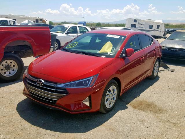 KMHD74LF3KU843833 - 2019 HYUNDAI ELANTRA SE RED photo 2