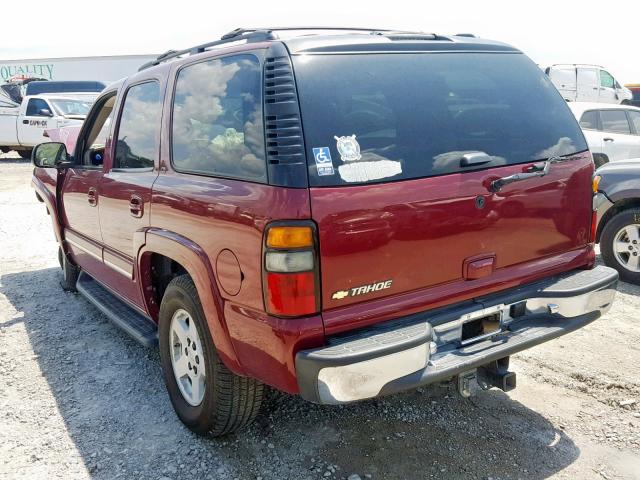 1GNEC13Z96J100444 - 2006 CHEVROLET TAHOE C150 MAROON photo 3