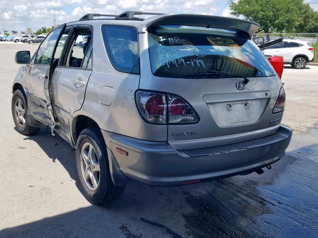 JTJHF10U520257763 - 2002 LEXUS RX 300 SILVER photo 3