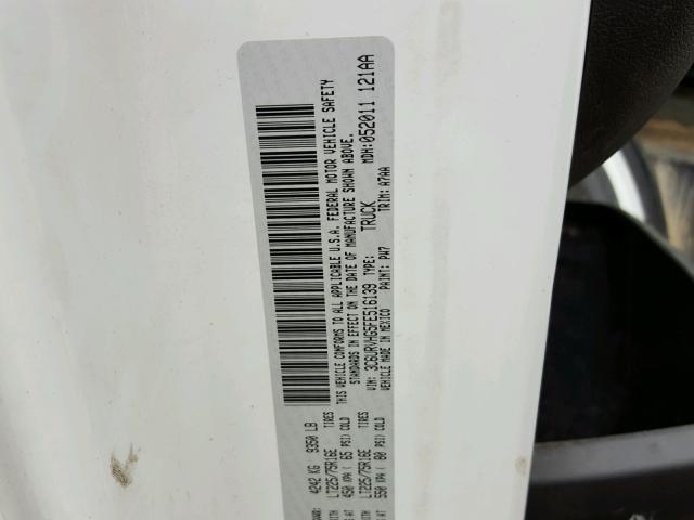 3C6URVHG5FE516139 - 2015 RAM PROMASTER 白色 照片 10