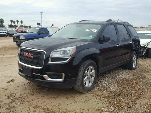 1GKKRNED4GJ174380 - 2016 GMC ACADIA SLE BLACK photo 2