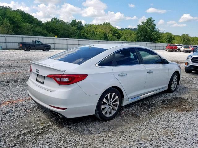 5NPE34AF0GH408342 - 2016 HYUNDAI SONATA SPO WHITE photo 4