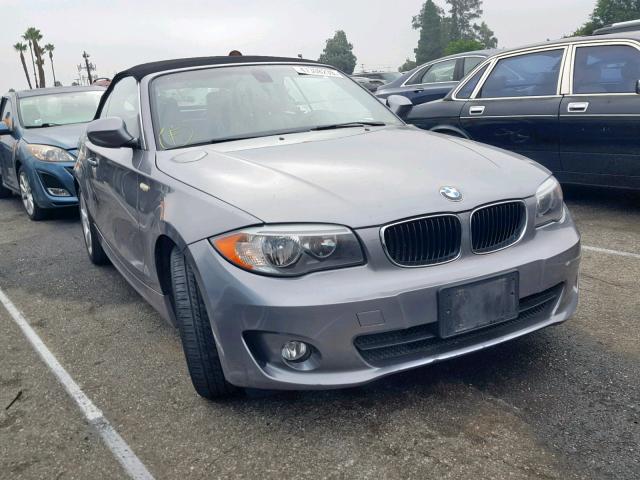 WBAUN1C57CVH84121 - 2012 BMW 128 I GRAY photo 1