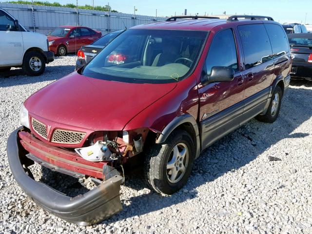 1GMDX03EX4D103991 - 2004 PONTIAC MONTANA MAROON photo 2