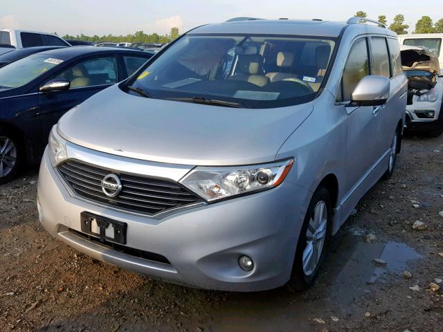 JN8AE2KP2E9108445 - 2014 NISSAN QUEST S GRAY photo 2