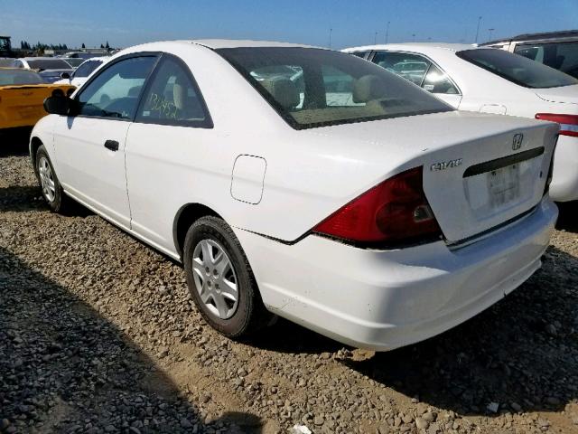 1HGEM21243L026501 - 2003 HONDA CIVIC DX WHITE photo 3