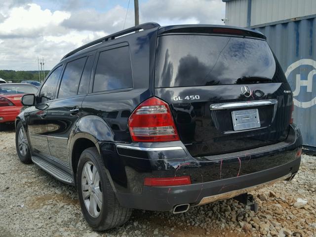 4JGBF71E19A526022 - 2009 MERCEDES-BENZ GL 450 4MA BLACK photo 3