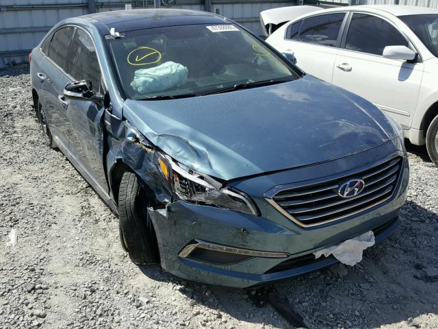 5NPE34AF8FH078240 - 2015 HYUNDAI SONATA SPO BLUE photo 1