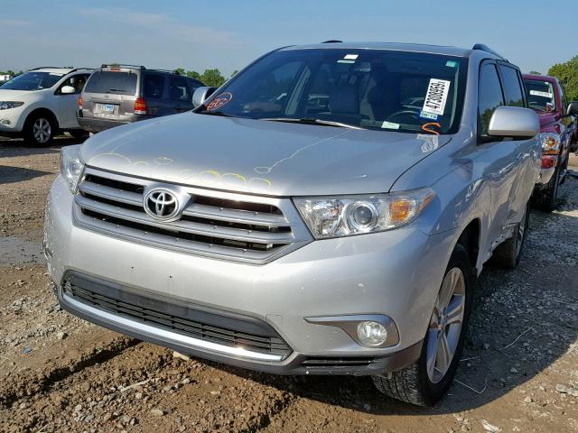 5TDYK3EH7CS052076 - 2012 TOYOTA HIGHLANDER SILVER photo 2