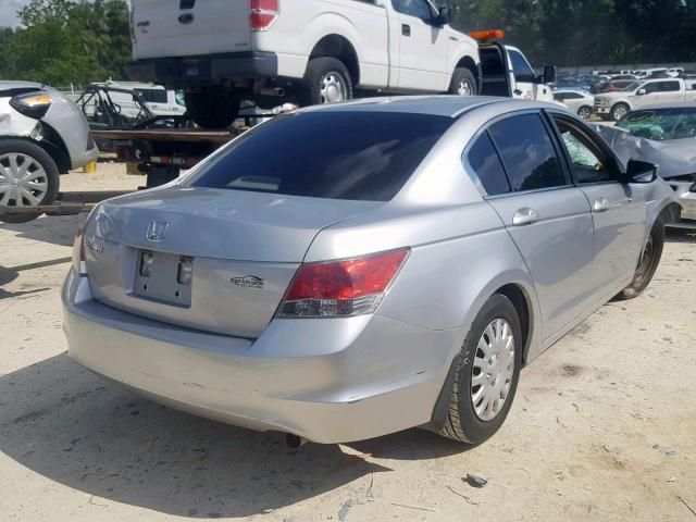 JHMCP26348C023926 - 2008 HONDA ACCORD LX SILVER photo 4