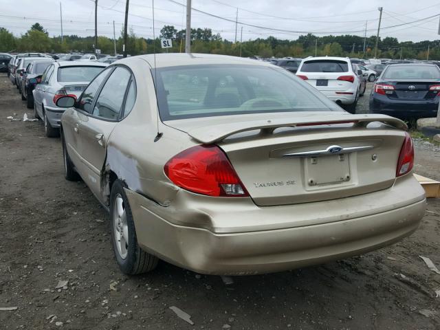 1FAFP55U91A223668 - 2001 FORD TAURUS SES GOLD photo 3