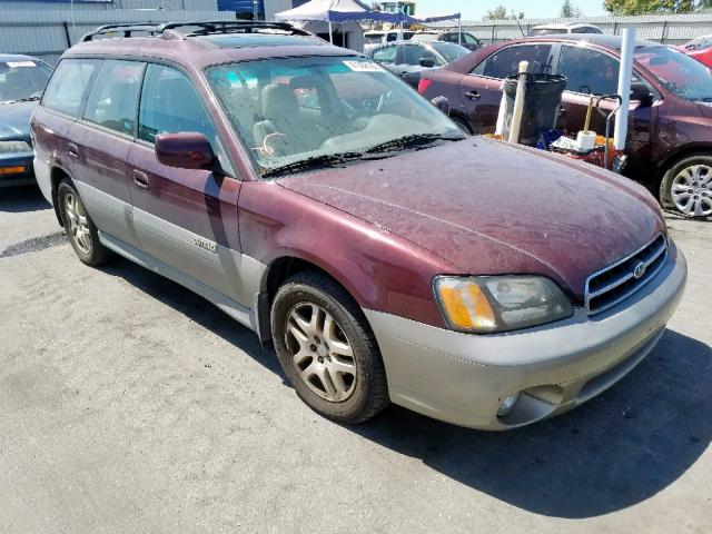 4S3BH6869Y7608552 - 2000 SUBARU LEGACY OUT BURGUNDY photo 1