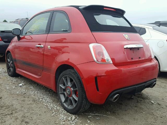 3C3CFFJH8FT562411 - 2015 FIAT 500 ABARTH RED photo 3