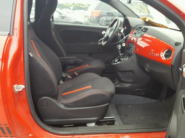 3C3CFFJH8FT562411 - 2015 FIAT 500 ABARTH RED photo 5