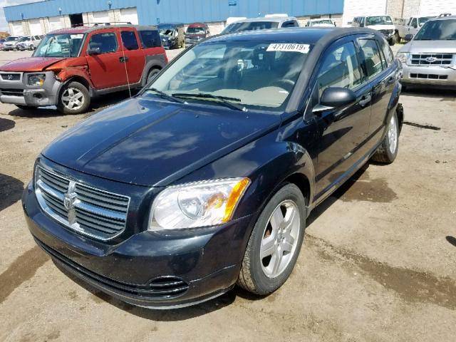 1B3HB48B38D720537 - 2008 DODGE CALIBER SX BLACK photo 2