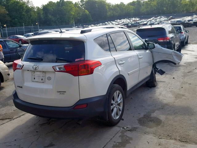 2T3DFREVXDW037633 - 2013 TOYOTA RAV4 LIMIT WHITE photo 4