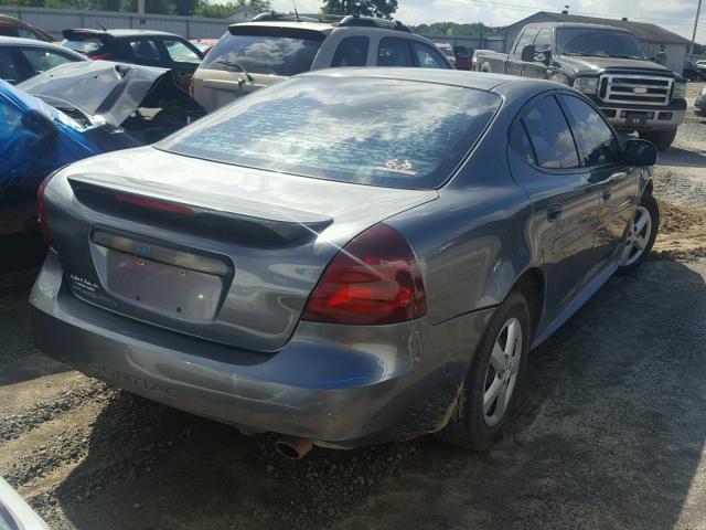 2G2WP542151271485 - 2005 PONTIAC GRAND PRIX GRAY photo 4