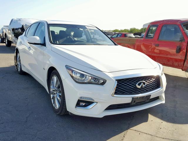 JN1EV7AR6JM440508 - 2018 INFINITI Q50 LUXE WHITE photo 1