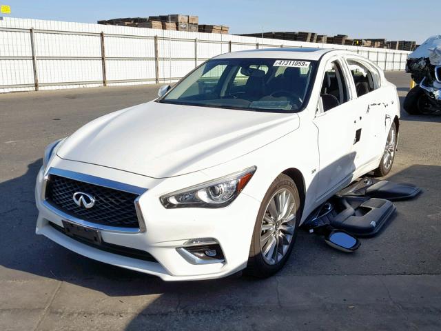 JN1EV7AR6JM440508 - 2018 INFINITI Q50 LUXE WHITE photo 2