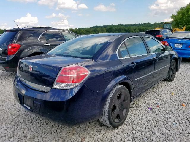 1G8ZS57B28F236657 - 2008 SATURN AURA XE BLUE photo 4