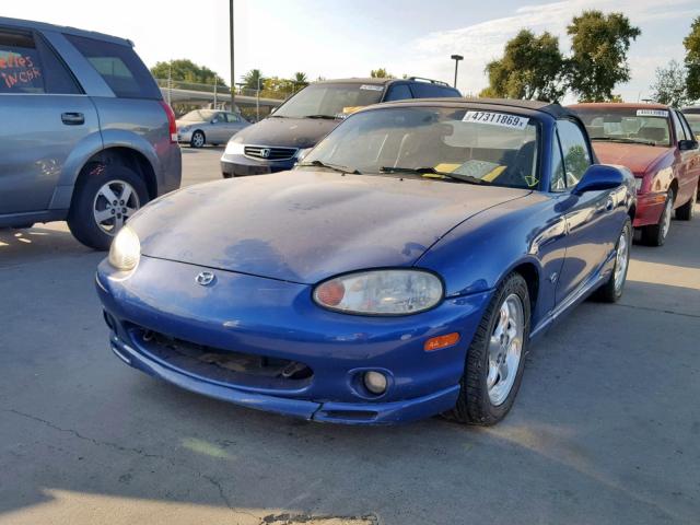 JM1NB3534X0132421 - 1999 MAZDA MX-5 MIATA BLUE photo 2