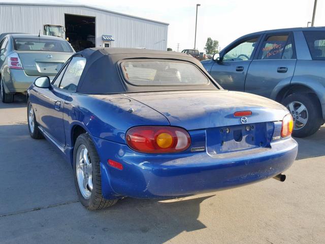 JM1NB3534X0132421 - 1999 MAZDA MX-5 MIATA BLUE photo 3