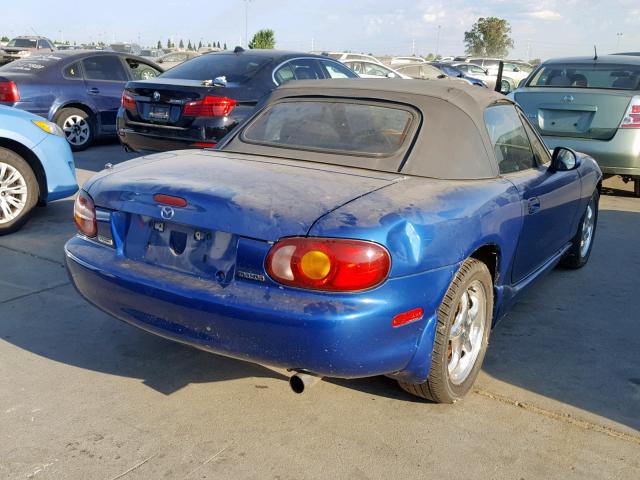 JM1NB3534X0132421 - 1999 MAZDA MX-5 MIATA BLUE photo 4