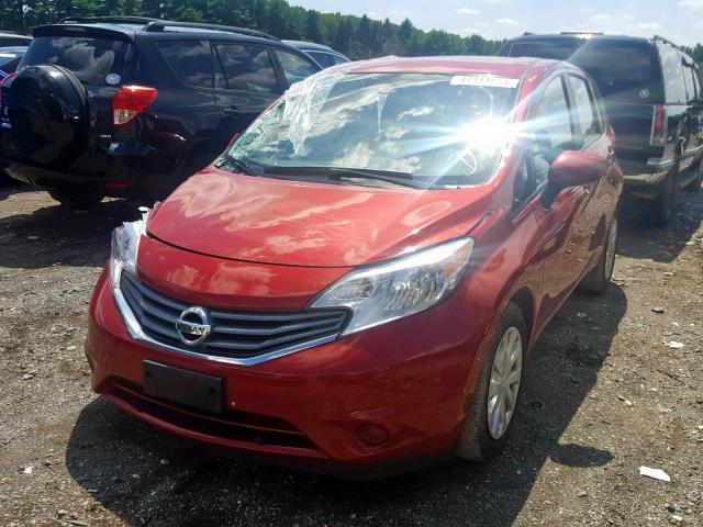 3N1CE2CP6FL439589 - 2015 NISSAN VERSA NOTE RED photo 2