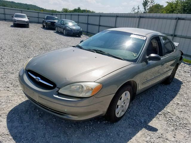 1FAFP52U71G187450 - 2001 FORD TAURUS LX BROWN photo 2