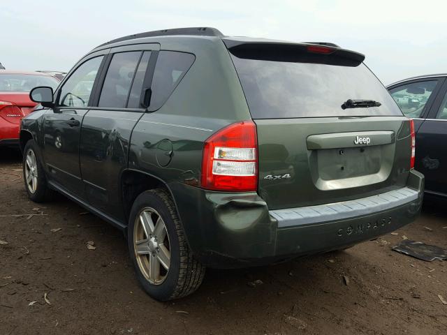 1J8FF47W48D517499 - 2008 JEEP COMPASS SP 绿色 照片 3