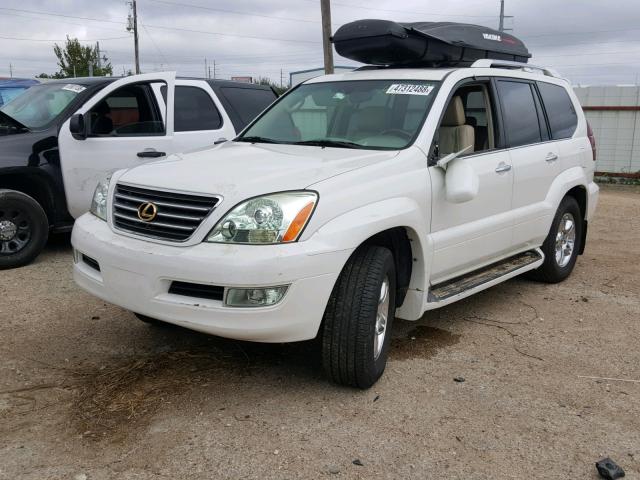 JTJBT20X380157331 - 2008 LEXUS GX 470 WHITE photo 2