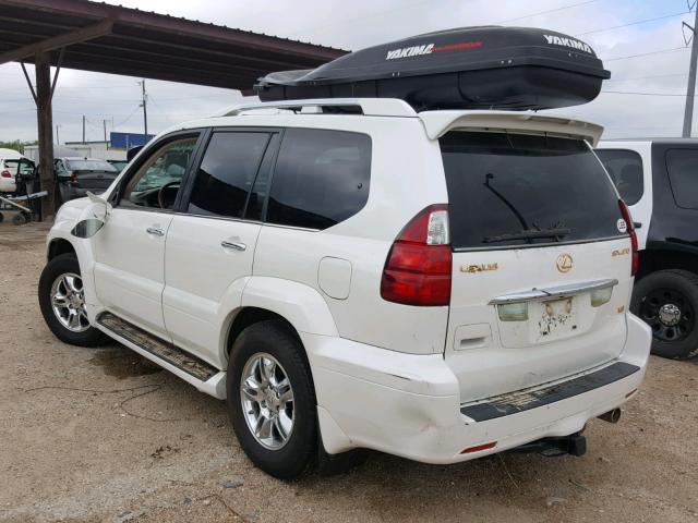 JTJBT20X380157331 - 2008 LEXUS GX 470 WHITE photo 3