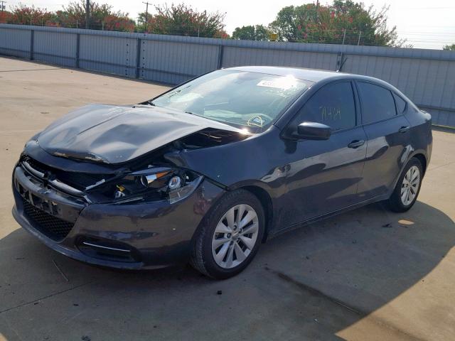 1C3CDFBB4ED815292 - 2014 DODGE DART SXT BLACK photo 2