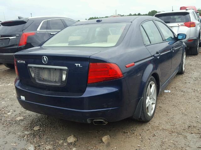 19UUA66266A072481 - 2006 ACURA 3.2TL BLUE photo 4