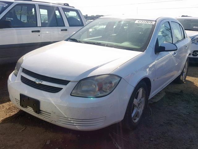 1G1AT58H597250768 - 2009 CHEVROLET COBALT LT WHITE photo 2