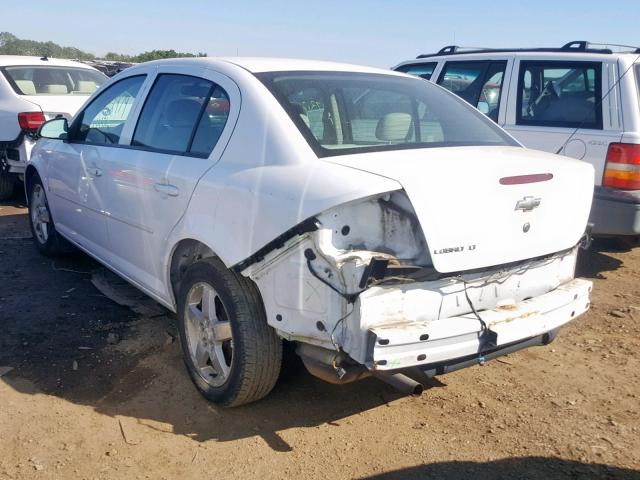 1G1AT58H597250768 - 2009 CHEVROLET COBALT LT WHITE photo 3