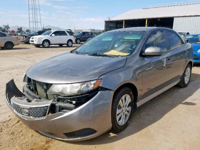 KNAFU4A26C5595026 - 2012 KIA FORTE EX GRAY photo 2