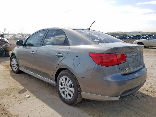 KNAFU4A26C5595026 - 2012 KIA FORTE EX GRAY photo 3