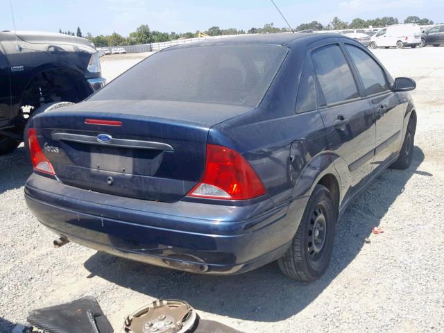 1FAFP33P42W358773 - 2002 FORD FOCUS LX BLUE photo 4