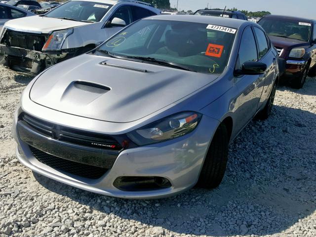 1C3CDFBB1GD752509 - 2016 DODGE DART SXT SILVER photo 2